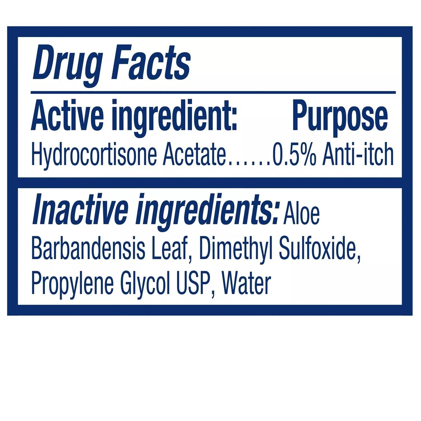 Prosense  ITCH-Solution Ingredientes
