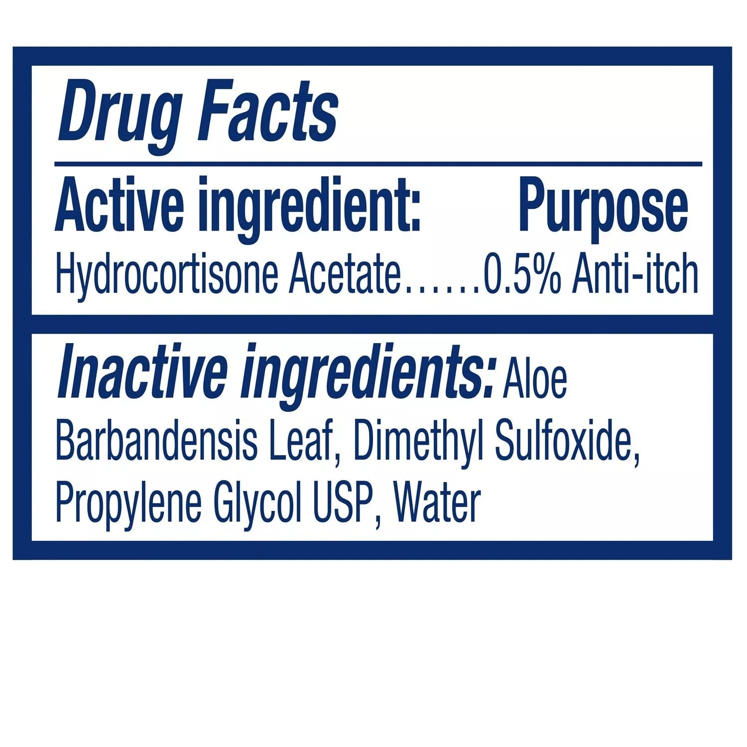Prosense  ITCH-Solution Ingredientes
