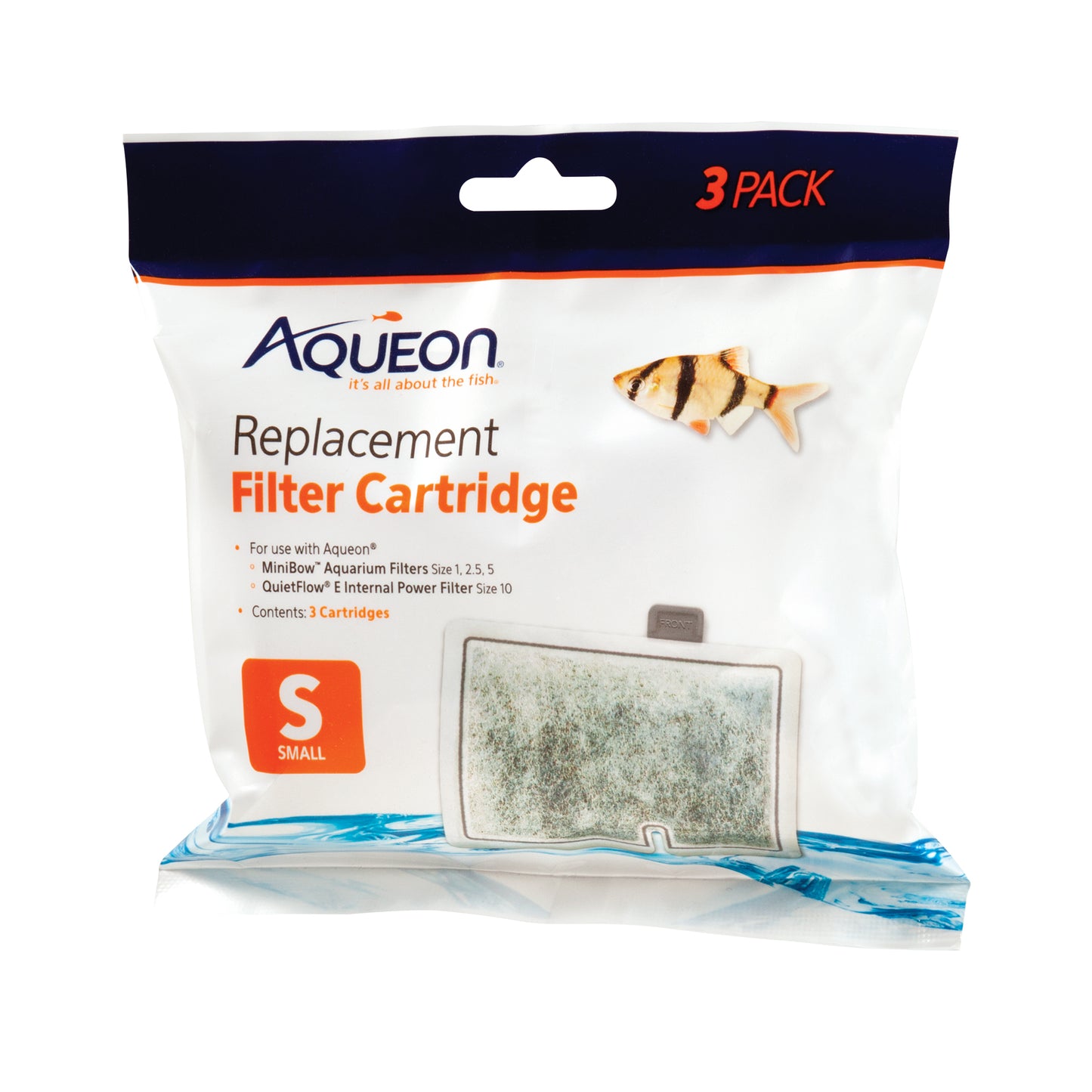 Aqueon - Cartuchos de filtro de repuesto Pequeños (paquete de 3) -  Aqueon Replacement Filter Cartridges Small  (3 pack)