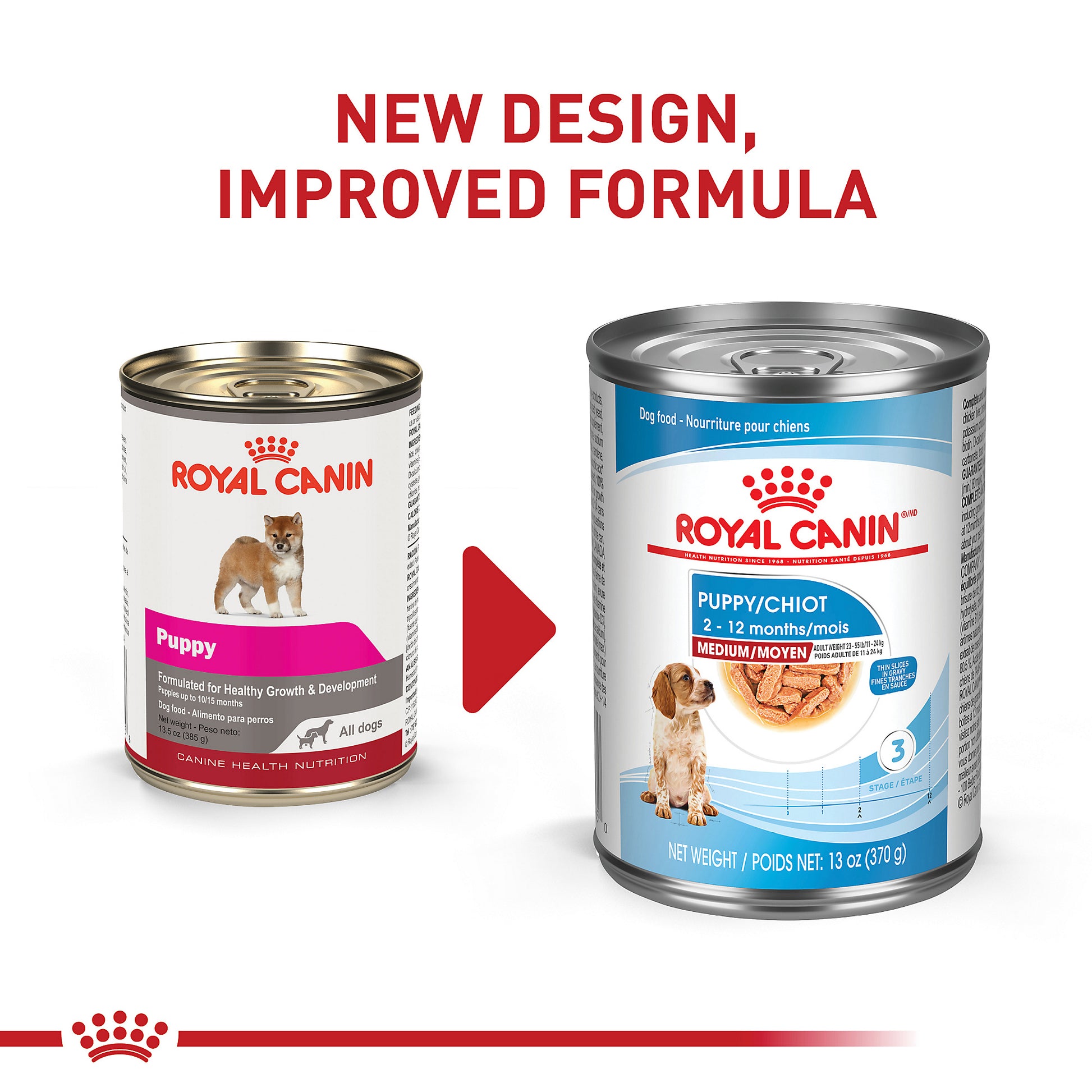 Royal Canin Alimento húmeda rodajas finas cachorros medianos New