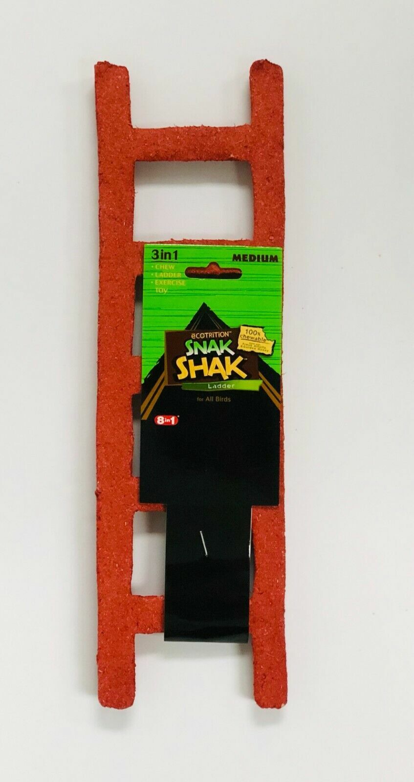 eCOTRICIÓN Snak Shak Escalera Juguete masticable para pájaros B