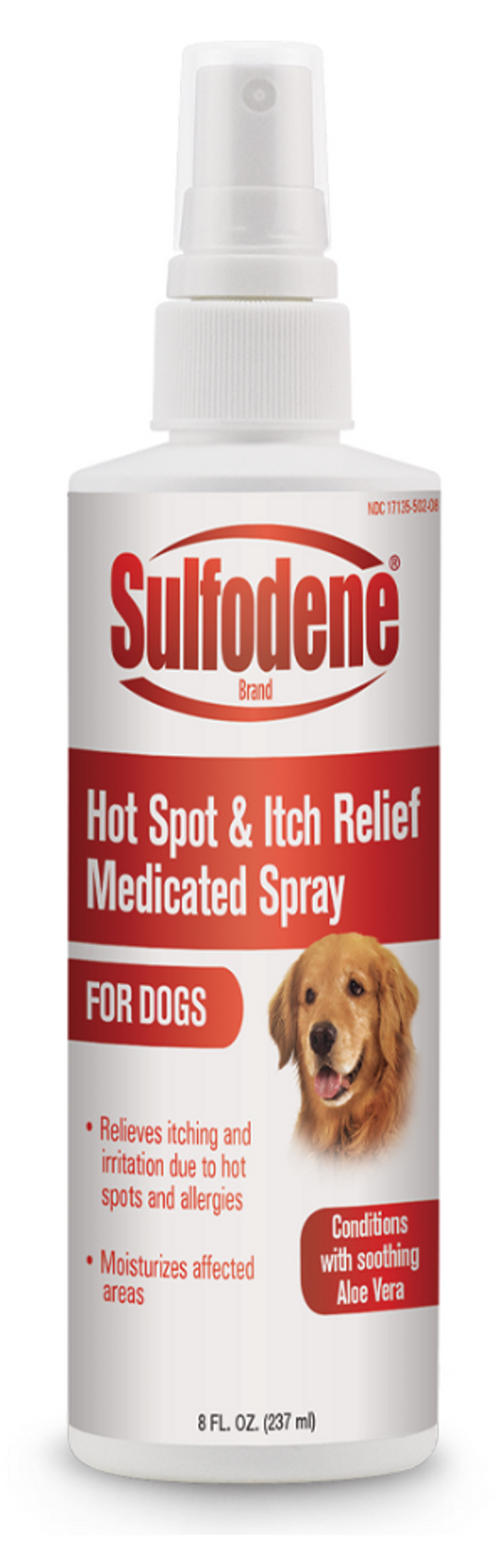 Sulfodene Spray medicinal para el alivio de los puntos calientes y la picazón para perros