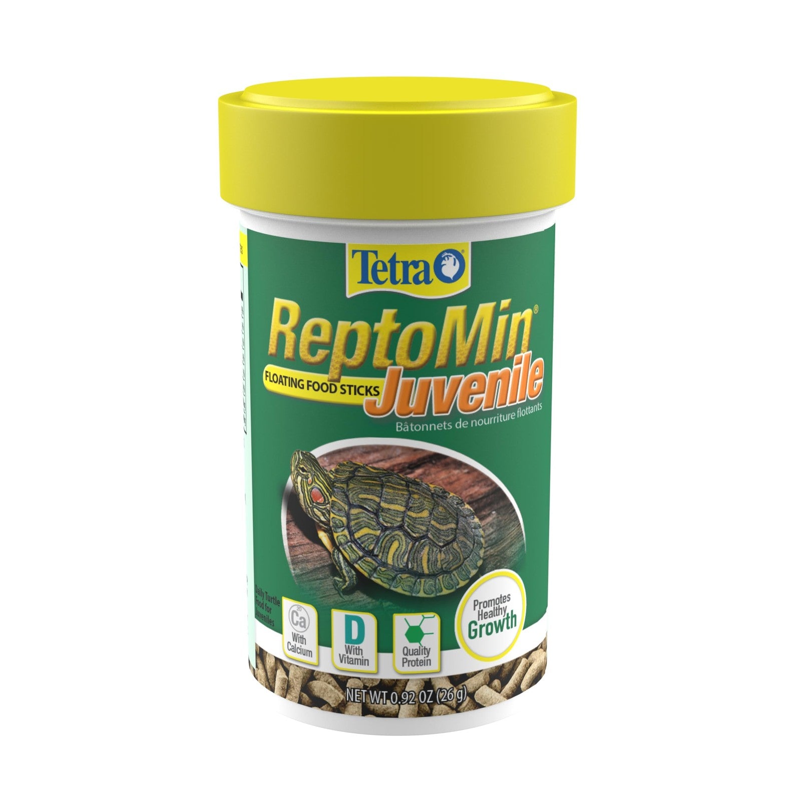 Tetra ReptoMin Juvenile reptile food container on a white background