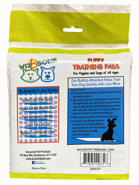 WIZ B GONE PAQUETE AHORRO DE 12 ALMOHADILLAS(PADs) 22 X 22 in A