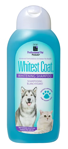 Coat Whitening Shampoo bottle  13.5 oz