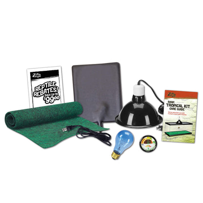 Zilla  Kit  inicial  básico, ideal para reptiles tropicales  juveniles Kit