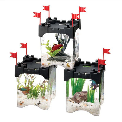 aqueon-betta-castle-aquarium-kit-black- 0.5gal-