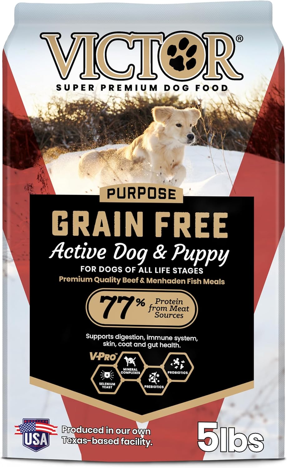 VICTOR Purpose - Alimento seco para perros Nutra Pro, bolsa de 15 lb.