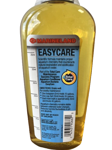 ESPECIAL Marineland  EasyCare Reduce Mantenimiento. Agua Dulce. 8 oz.  -  SPECIAL Marineland EasyCare Reduces Maintenance. Freshwater.   8 oz.